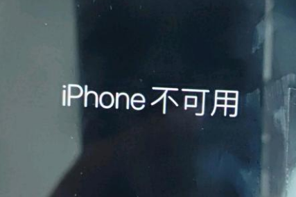 兰山苹果服务网点分享锁屏界面显示“iPhone 不可用”如何解决 